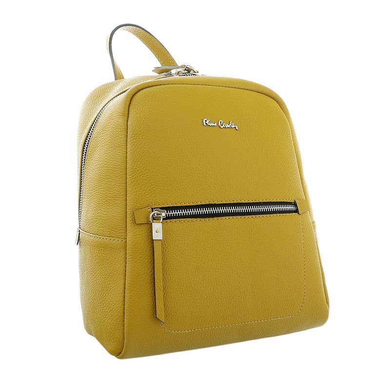 Pierre Cardin Yellow Leather Classic Medium Fashion Backpack